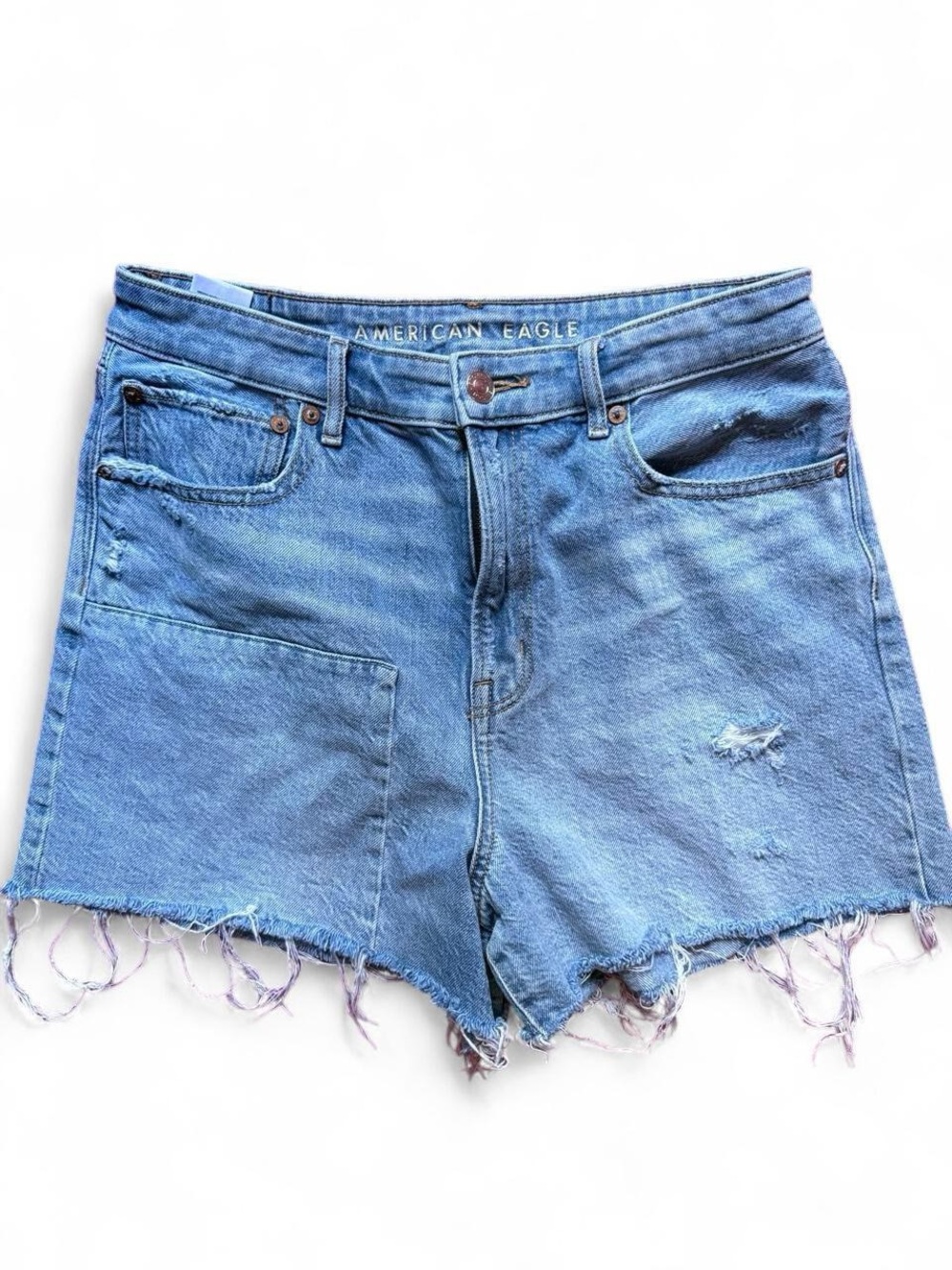 American Eagle Outfitters Light Wash Denim Cutoff Shorts